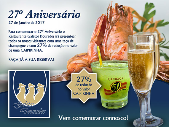 27º Aniversário Galetos Dourados