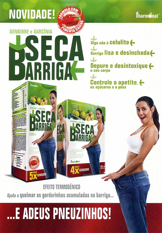 Gengibre e Garnícia seca barriga