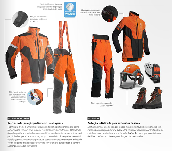 Vestuário de Proteção Technical e Technical Extreme