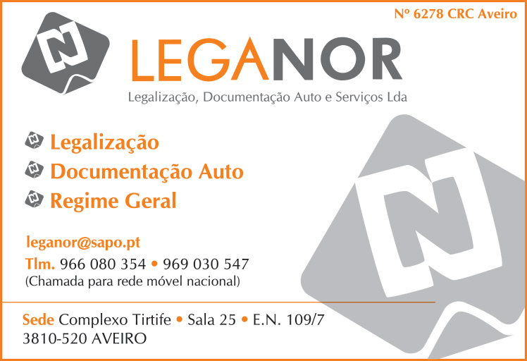 LEGANOR • LEGALIZAÇÃO, DOCUMENTAÇÃO AUTO E SERVIÇOS, LDA.