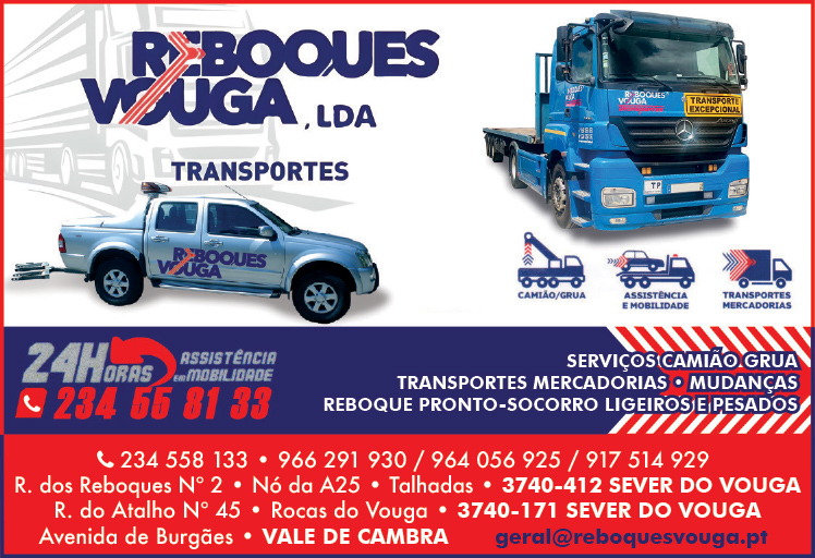 REBOQUES VOUGA, LDA. • TRANSPORTES