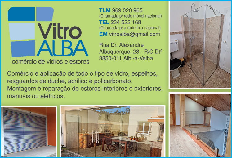 VITROALBA • COMÉRCIO DE VIDROS E ESTORES