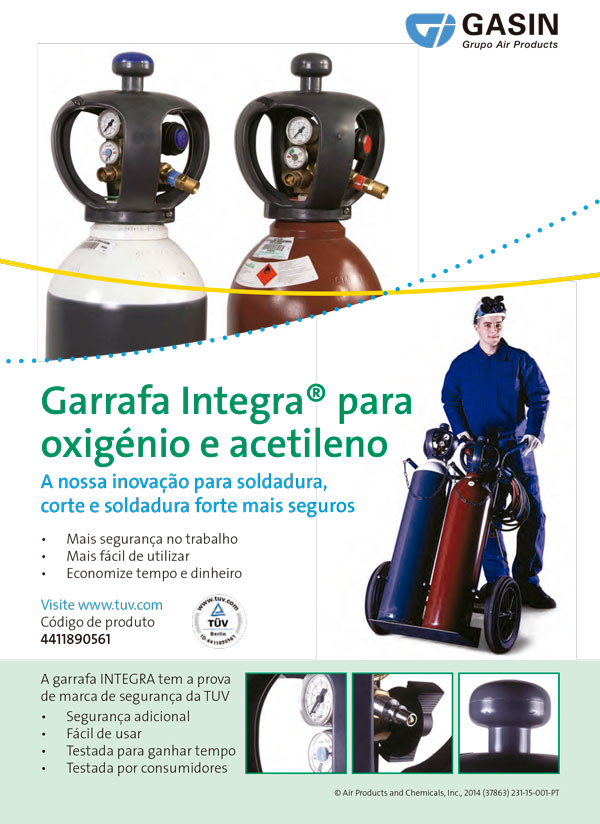 Garrafa Integra para Oxigénio e Acetileno