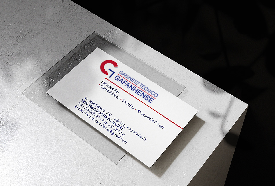Cartão Gabinete Técnico Gafanhense