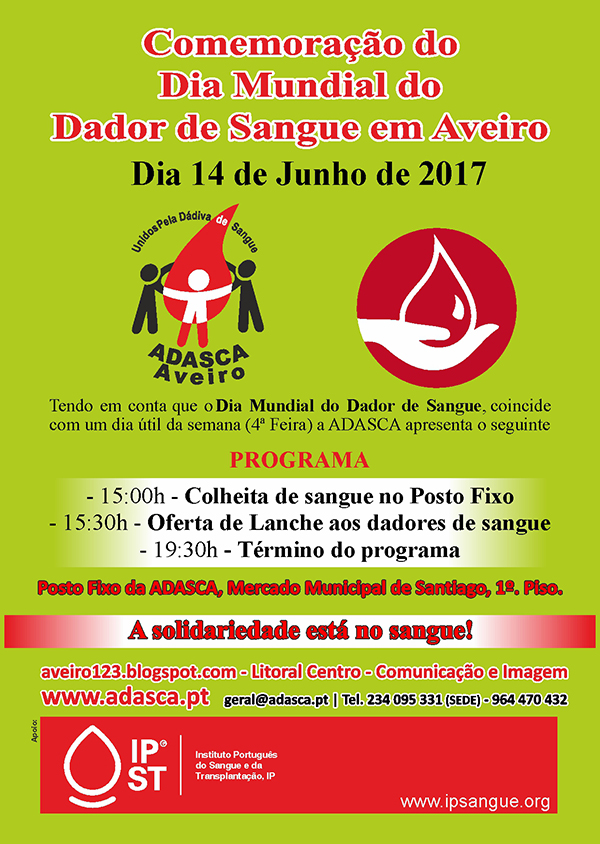 Cartaz Mundial Dador de Sangue