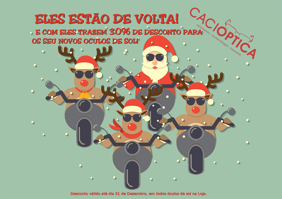 Desconto de Natal na Cacióptica Desconto de Natal na Cacióptica