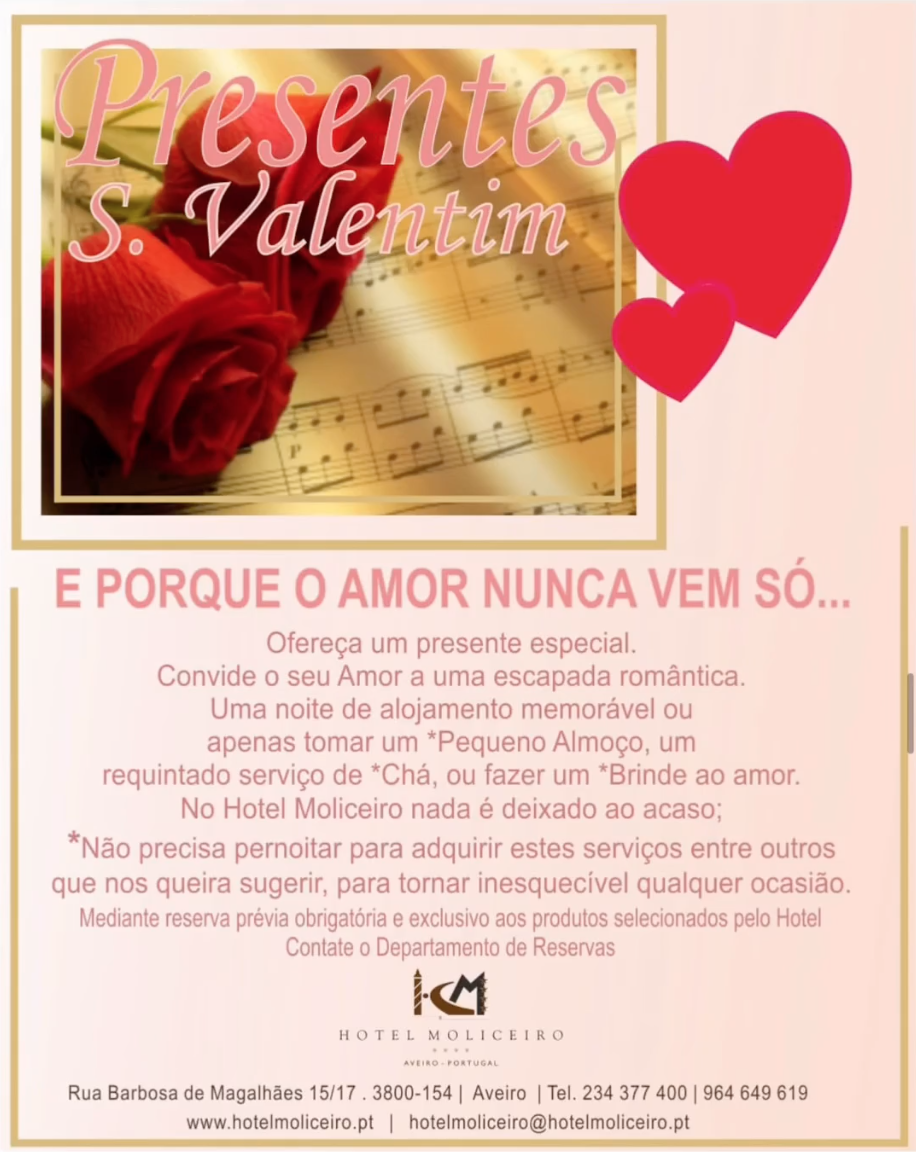 Hotel Moliceiro São Valentim 2025 Hotel Moliceiro São Valentim 2025