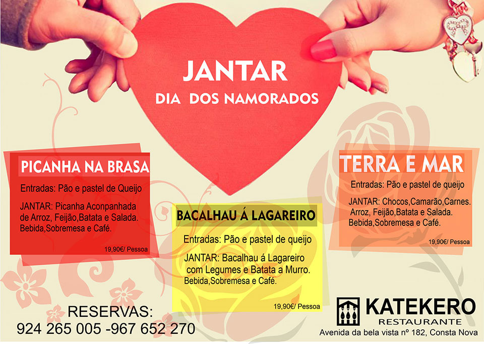 Jantar dia dos Namorados Jantar dia dos Namorados
