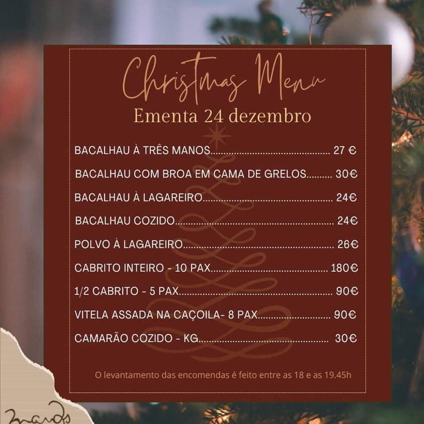Menu de Natal
