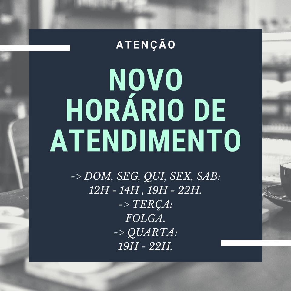 Novo horário
