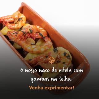 Naco de Vitela com Gambas