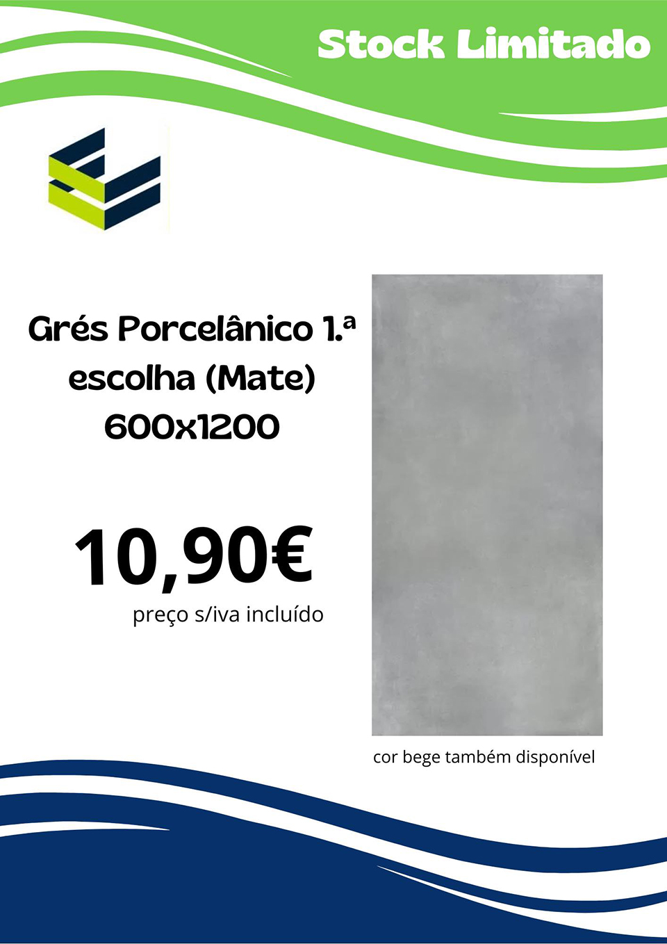 Grés Porcelânico Mate