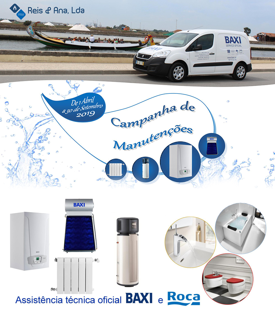 Campanha de manutenções Baxi e Roca Campanha de manutenções Baxi e Roca