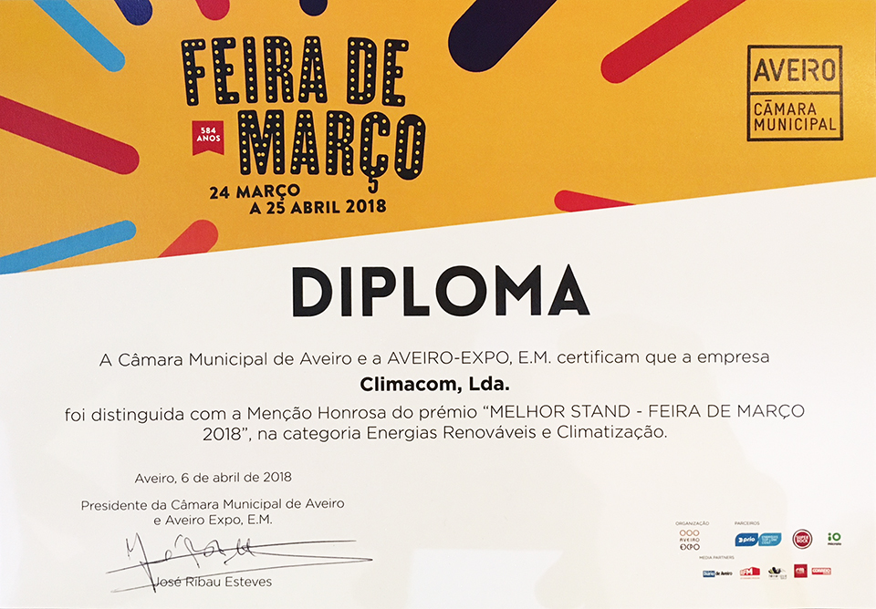 Diploma Feira de Março 2018 Diploma Feira de Março 2018