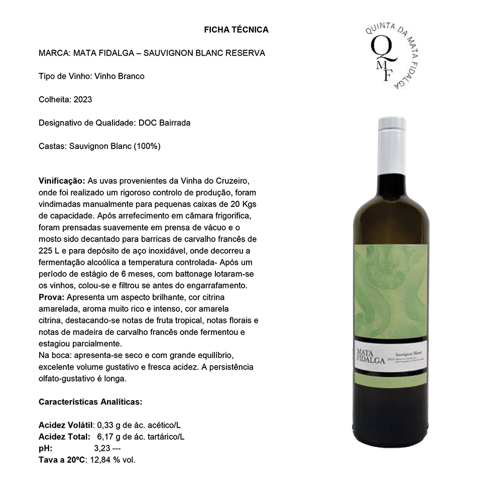 Ficha Técnica sauvignon Blanc 2023
