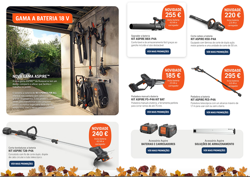 Gama Baterias 18V