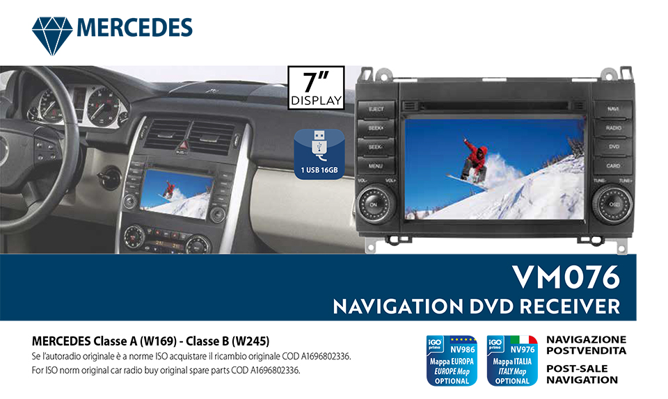 VM076 - Navigation DVD Receiver